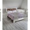 Деревянная кровать Виола с мягкой вставкой